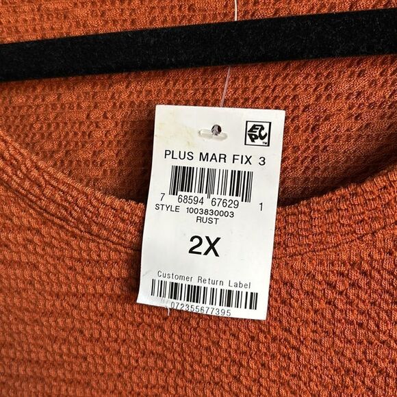 And now this Dress 2Xl size  NWT dust orange color - Picture 7 of 8